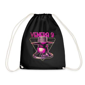 Venera 9 Venus Raumsonde - Turnbeutel - Schwarz - Vorne
