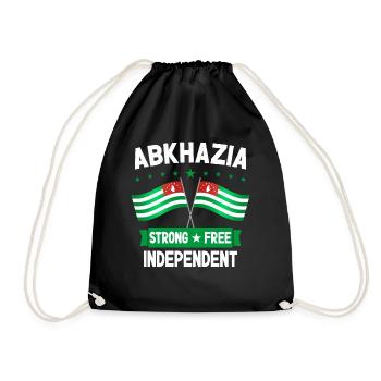 Abkhazie Forte Libre Indépendante - Sac de sport léger - noir - Devant