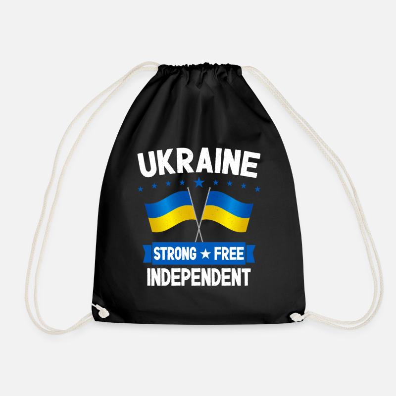 Ukraine - Drawstring Bag - black