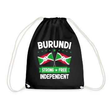 Burundi - Drawstring Bag - black - Front