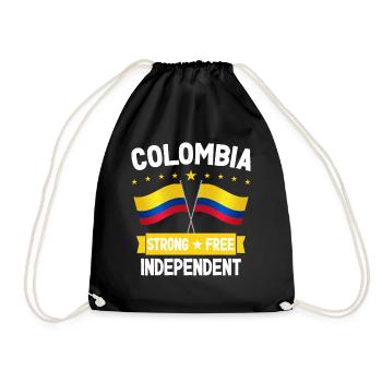 Colombia - Drawstring Bag - black - Front