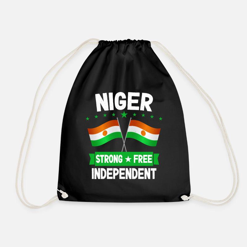 Niger - Turnbeutel - Schwarz
