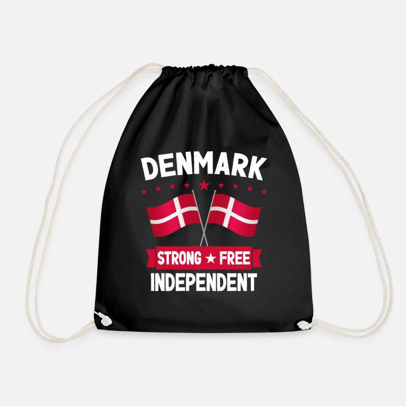 Dänemark - Turnbeutel - Schwarz