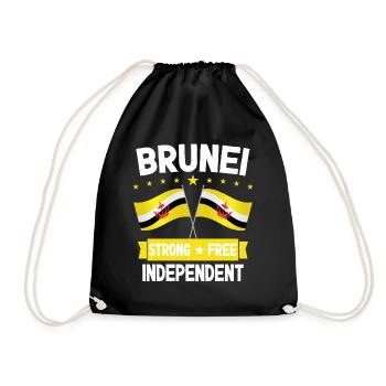 Brunei - Turnbeutel - Schwarz - Vorne
