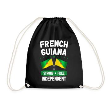 Guyane française - Sac de sport léger - noir - Devant