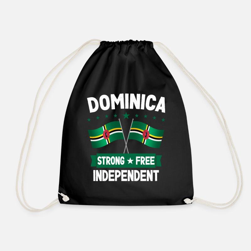 Dominica - Drawstring Bag - black