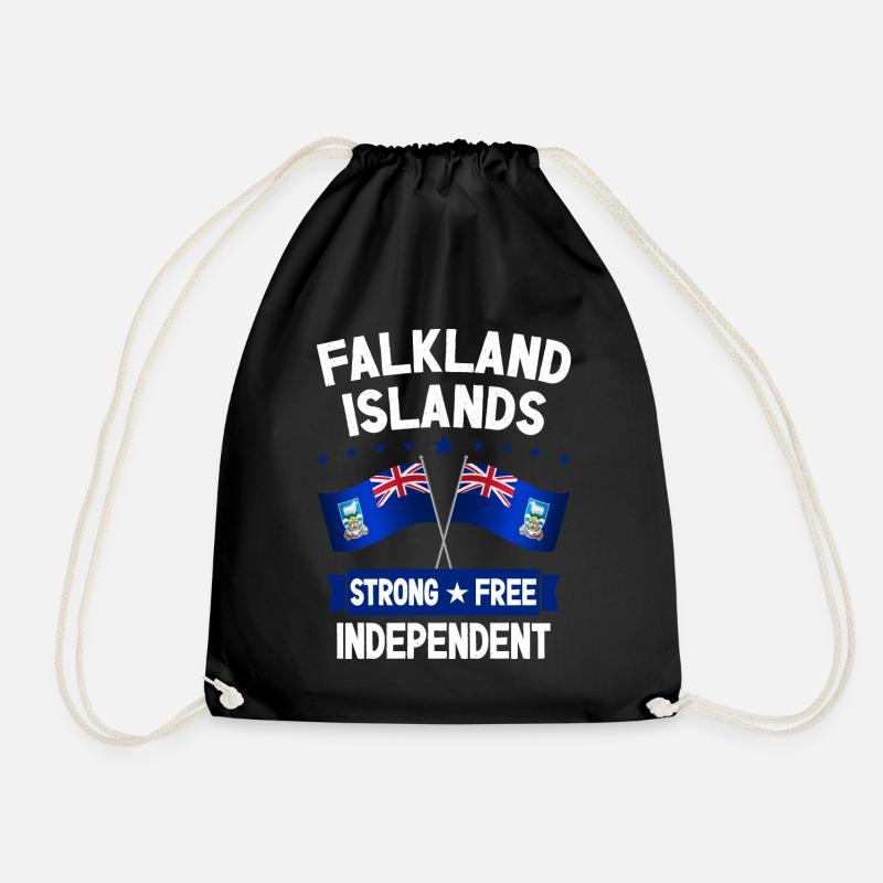 Falklandinseln - Turnbeutel - Schwarz