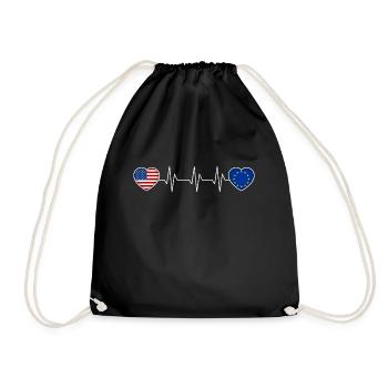 European Union - Drawstring Bag - black - Front