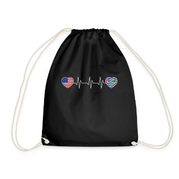 Territoire britannique de l'océan Indien - Sac de sport léger - noir - Devant