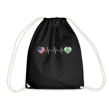 Padania - Drawstring Bag - black - Front