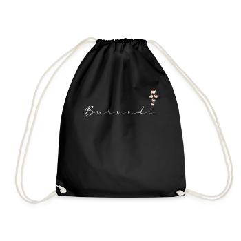 Burundi - Drawstring Bag - black - Front