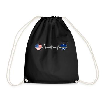 Nauru - Drawstring Bag - black - Front