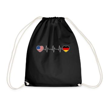 Germany - Drawstring Bag - black - Front