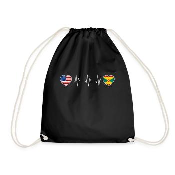 Grenada - Drawstring Bag - black - Front