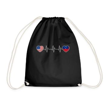 Samoa - Drawstring Bag - black - Front