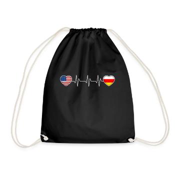 South Ossetia - Drawstring Bag - black - Front