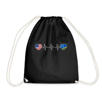 Solomon Islands - Drawstring Bag - black - Front