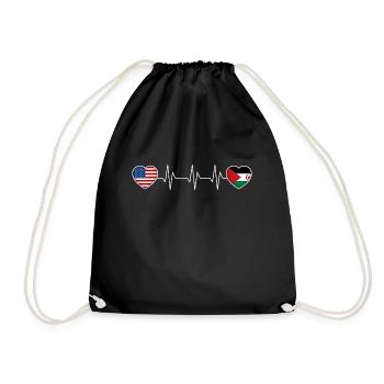 Western Sahara - Drawstring Bag - black - Front