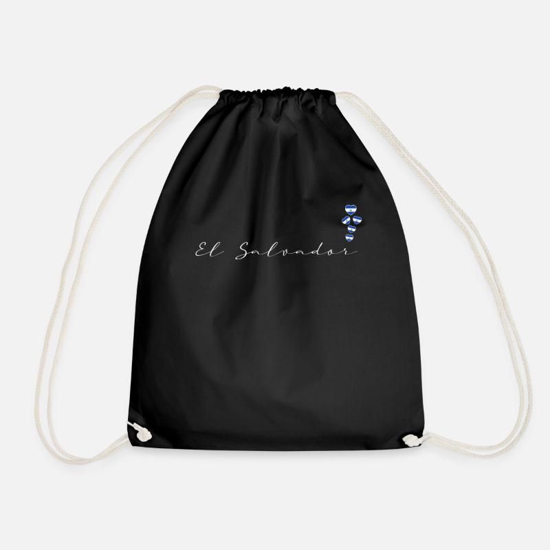 El Salvador - Drawstring Bag - black