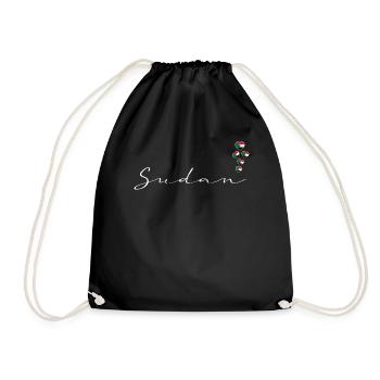 Sudan - Drawstring Bag - black - Front