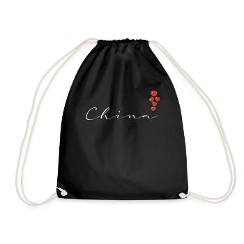 China - Turnbeutel - Schwarz - Vorne