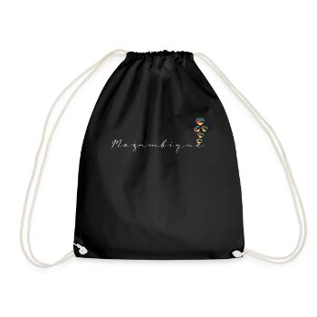 Mozambique - Drawstring Bag - black - Front
