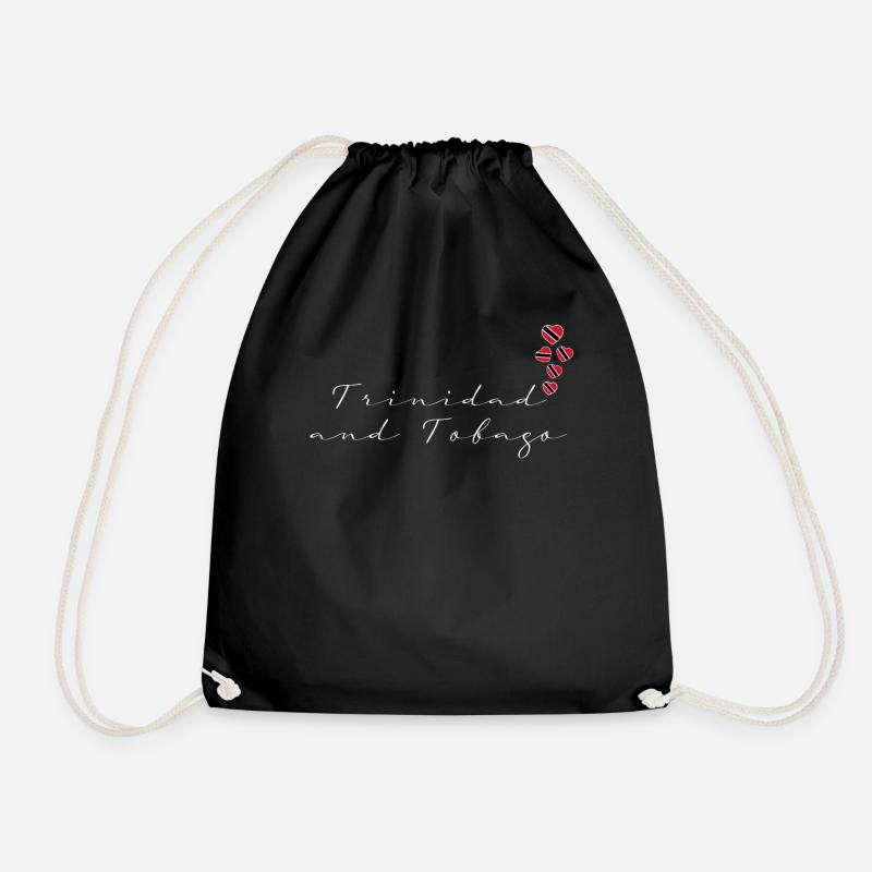 Trinidad and Tobago - Drawstring Bag - black