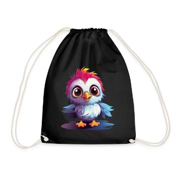 Chicken Baby - Drawstring Bag - black - Front