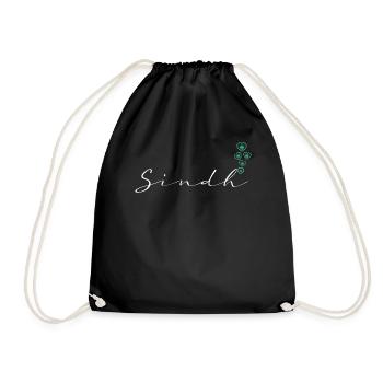 Sindh - Drawstring Bag - black - Front