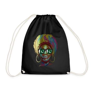 Pakistan - Drawstring Bag - black - Front