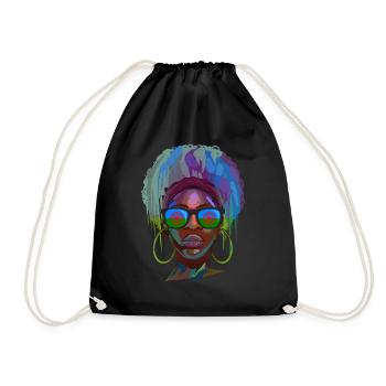 Roma - Drawstring Bag - black - Front