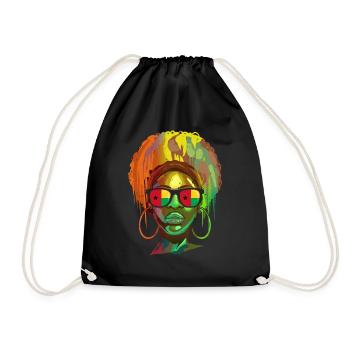 Guinea Bissau - Drawstring Bag - black - Front