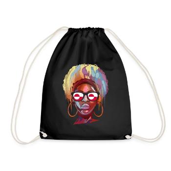 Greenland - Drawstring Bag - black - Front
