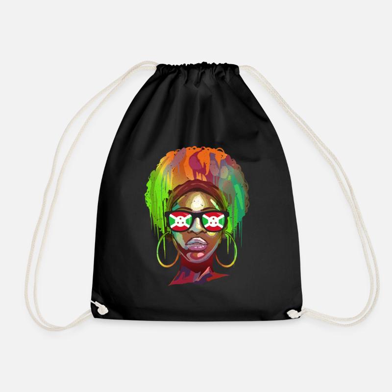 Burundi - Sac de sport léger - noir