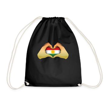 Kurdistan - Turnbeutel - Schwarz - Vorne