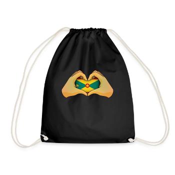 Grenada - Drawstring Bag - black - Front