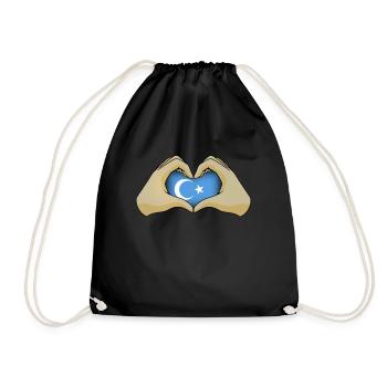 Ouïghours - Sac de sport léger - noir - Devant