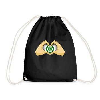 Padania - Drawstring Bag - black - Front