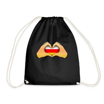 South Ossetia - Drawstring Bag - black - Front