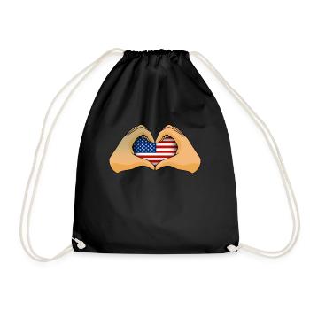 Amérique du Nord - Sac de sport léger - noir - Devant