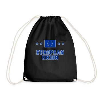 European Union - Drawstring Bag - black - Front