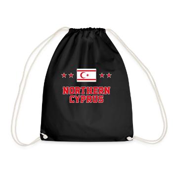 Northern Cyprus - Drawstring Bag - black - Front