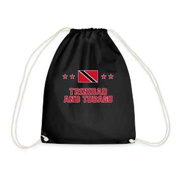 Trinidad and Tobago - Drawstring Bag - black - Front