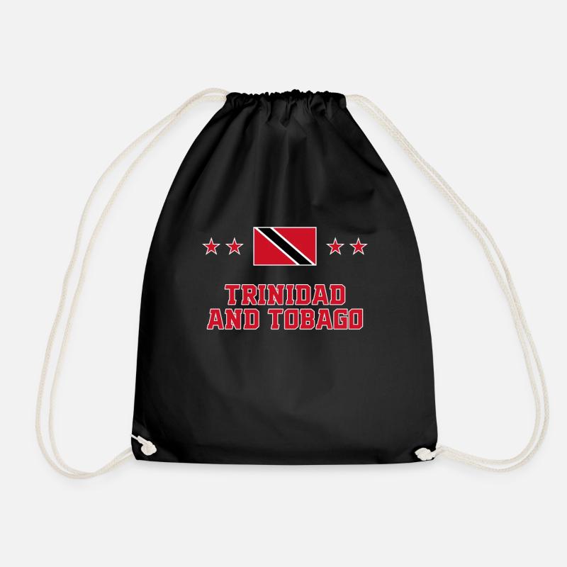 Trinidad and Tobago - Drawstring Bag - black