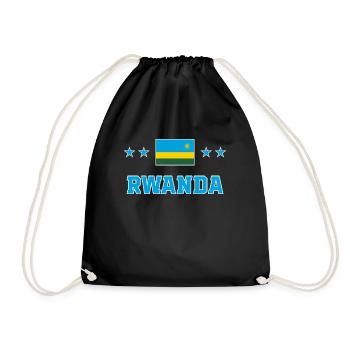 Ruanda - Turnbeutel - Schwarz - Vorne
