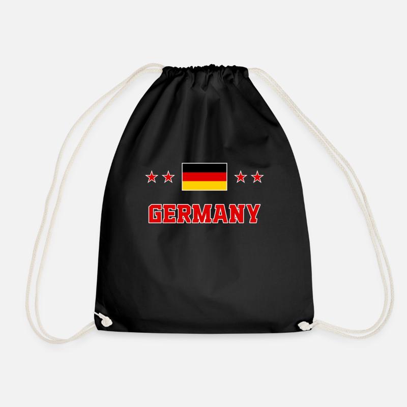 Deutschland - Turnbeutel - Schwarz