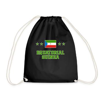 Guinée équatoriale - Sac de sport léger - noir - Devant