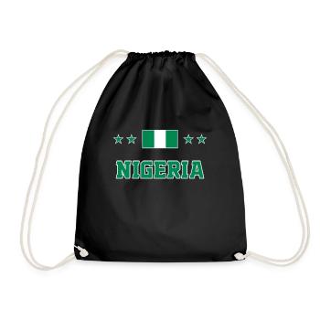 Nigeria - Turnbeutel - Schwarz - Vorne
