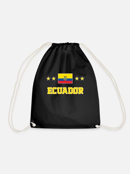 Ecuador - Turnbeutel - Schwarz