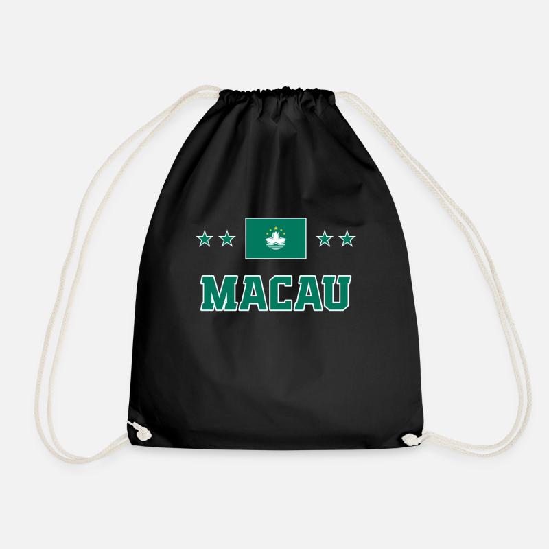 Macau - Drawstring Bag - black